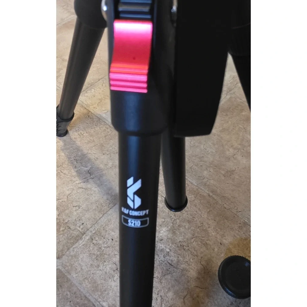 K&F Concept S210 Aluminum Camera Tripod w/ KF-28 Ball Head In Case